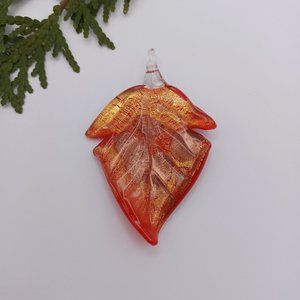 Glass Leaf Pendant